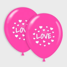 Roze Love ballonnen