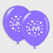Paarse Love ballonnen