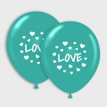 Turquoise Love ballonnen